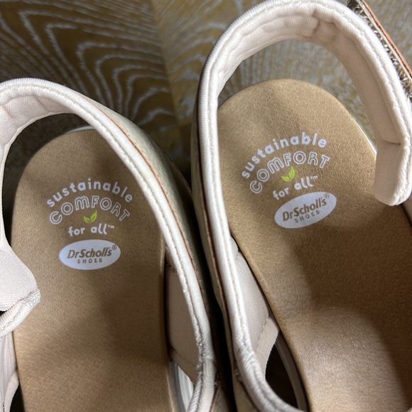 DR. SCHOLL’S Tan Cream (Cuban Sand) Almost There Platform Heel Sandal 9.5 - Picture 4 of 8